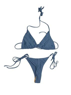 Maoi Rio Bikini Set in Uhu Blue